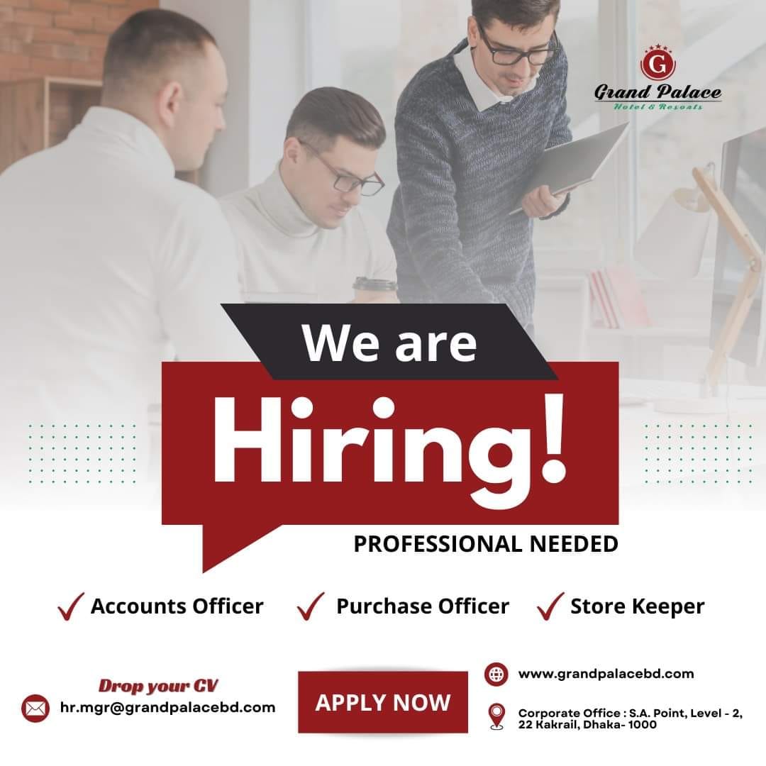 Account Officer Purchase Officer and Store keeper